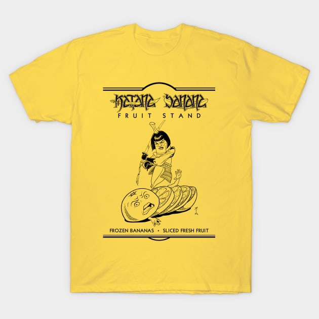 Katana Banana Fruit Stand T-Shirt by firewaternetwork